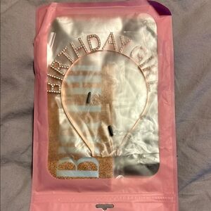 Birthday Girl Headband with Pearls